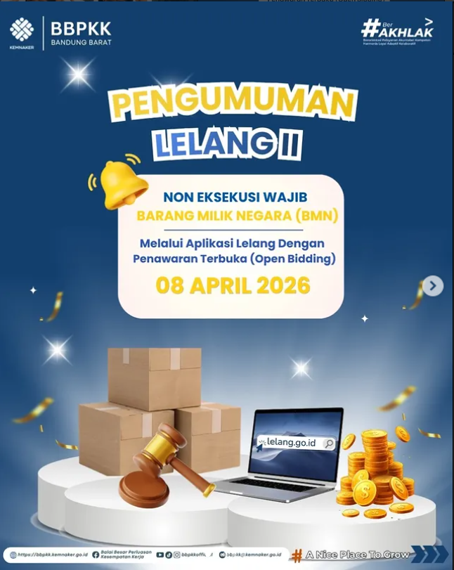 BPKK Bandung Barat kembali mengadakan Lelang II Barang Milik Negara (BMN)